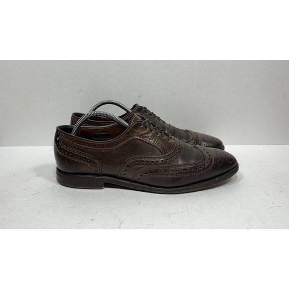 Allen Edmonds Cambridge Brown Shell Cordovan Wingtip 8605 Dress Shoe Men’s 9 C - Picture 1 of 9